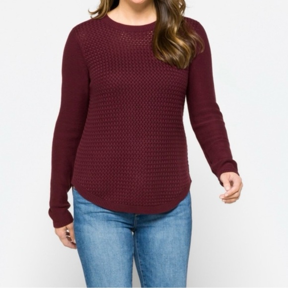 Lety & Me Josey Elbow Patch Sweater Women’s Size Small - Picture 1 of 8